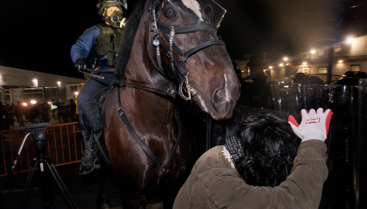 NJ State Police clash with protesters at Delaney Hall after Sherrill's intervention