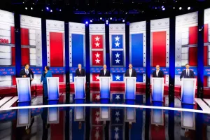 ‘Bickering’ and blaming Trump dominate California gubernatorial debate