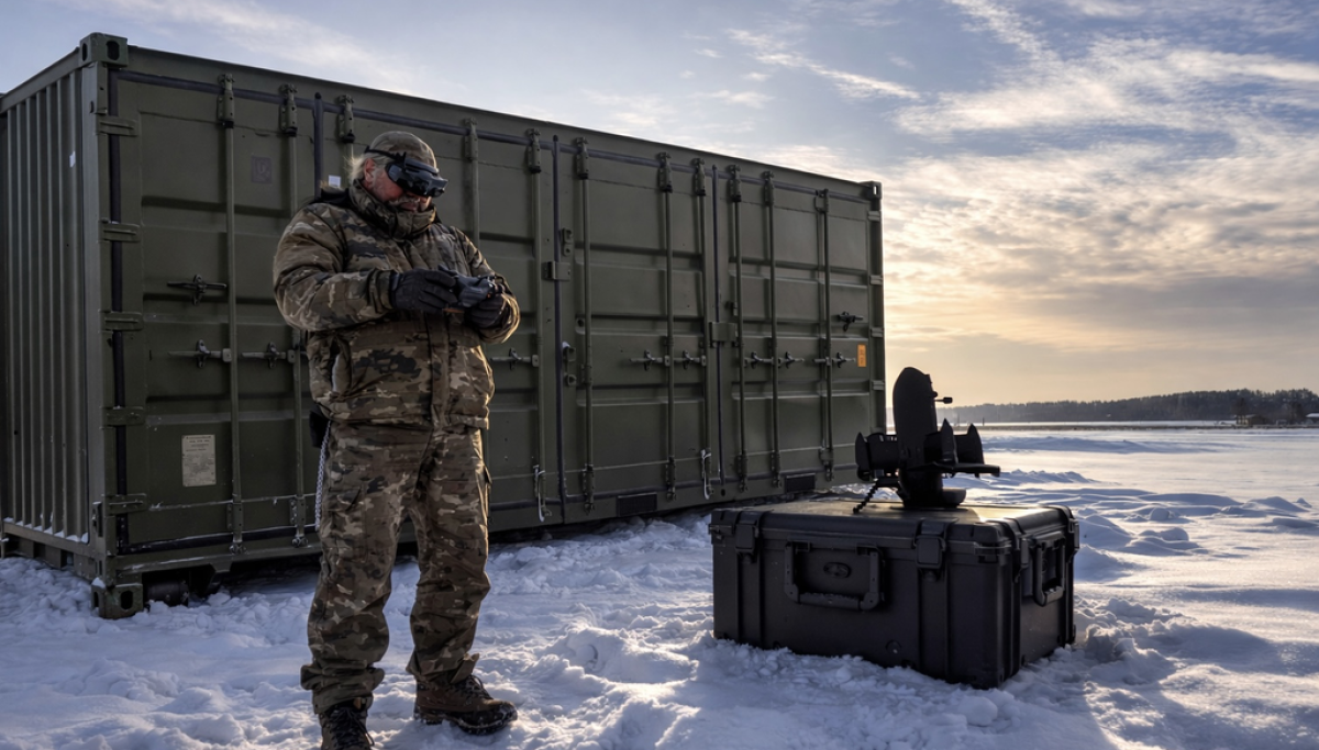 Finnish firm launching three-man drone factories for rapid, remote production