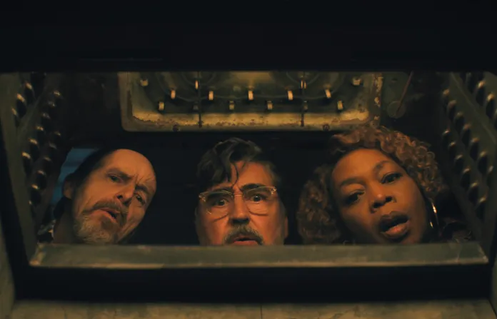 Denis O'Hare, Alfred Molina, and Alfre Woodard in The Boroughs. (Netflix)