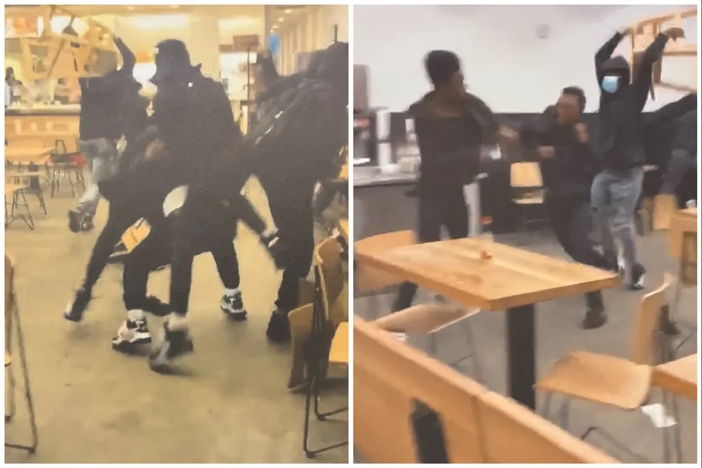 Navy Yard Chipotle teen brawl.