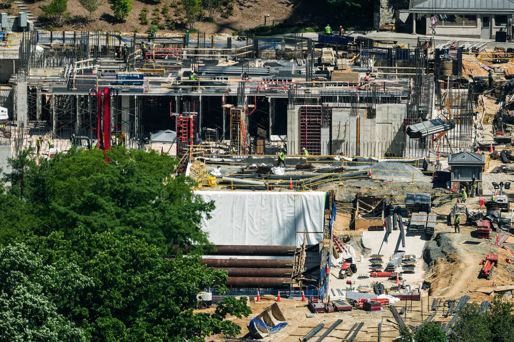 Construction on the new White House ballroom.