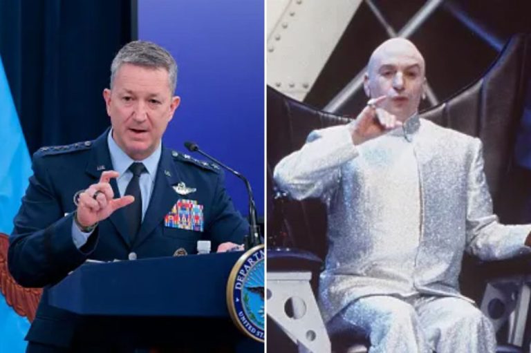 Gen. Dan Caine and Dr. Evil from the Austin Powers series.