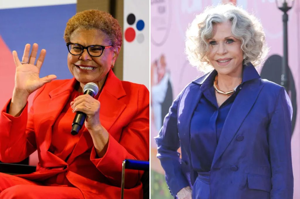 Jane Fonda endorses Karen Bass in Los Angeles mayoral race