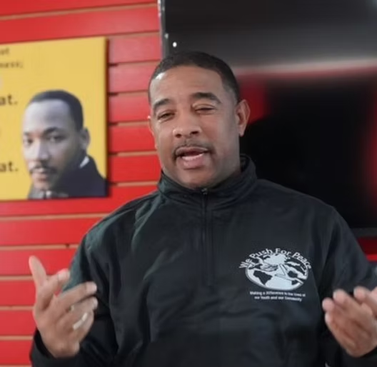 Trahern Pollard, the CEO of We Push for Peace.
