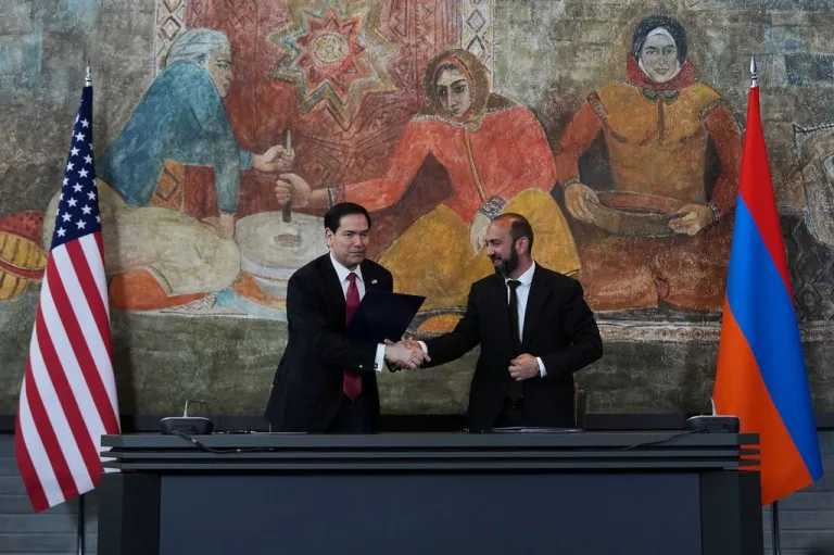 Secretary of State Marco Rubio in Armenia.