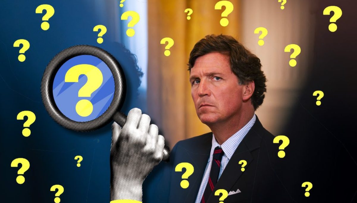 No, really. … What happened to Tucker Carlson?
