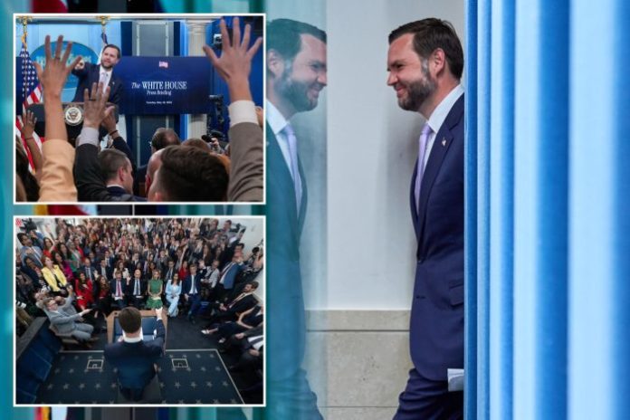 Vance invites Rubio comparisons with briefing room jokes but both stand in Trump’s shadow