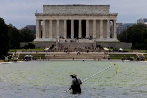 Trump says 300-foot gash in Reflecting Pool is being ‘taken care of’