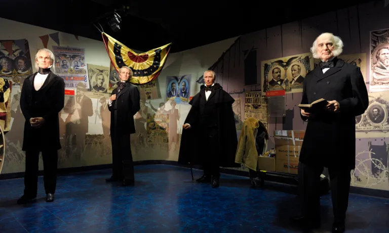 Wax figures of presidents