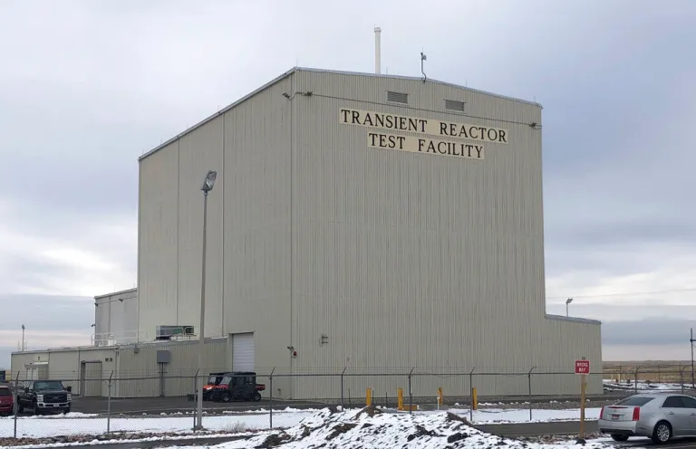 This Nov. 29, 2018, file photo, shows the exterior of the Transient Reactor Test Facility at Idaho National Laboratory about 50 miles west of Idaho Falls, Idaho. (AP Photo/Keith Riddler, File)