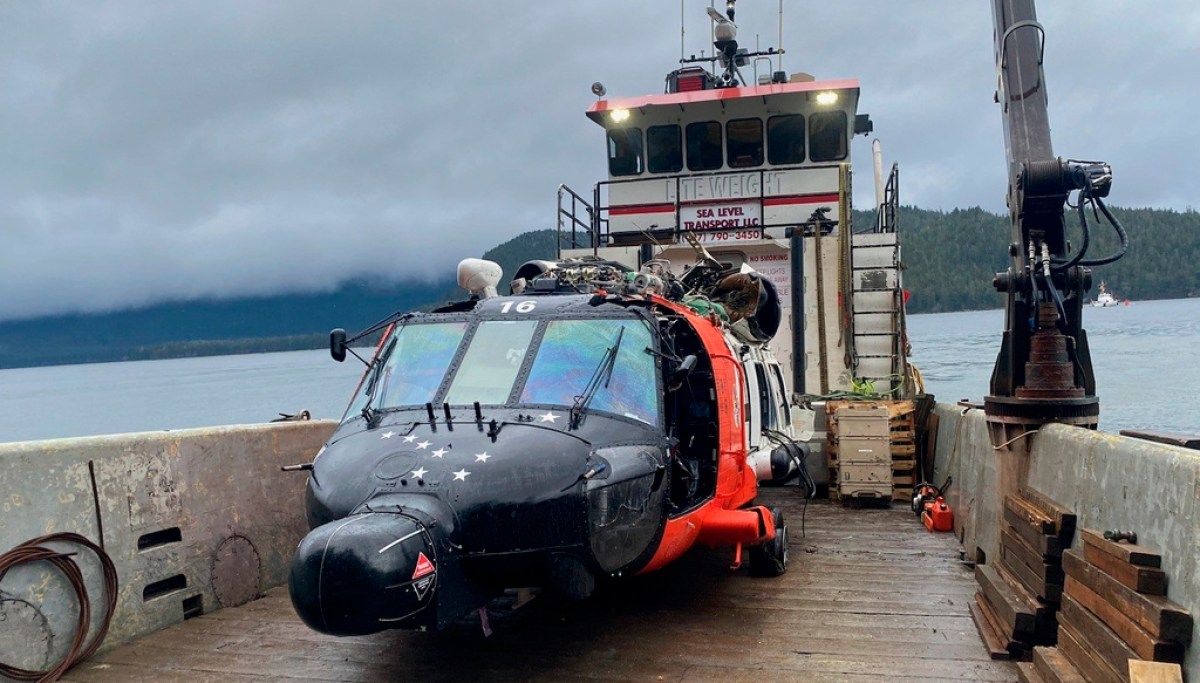 Four injured after Coast Guard helicopter crashes in Alaska
