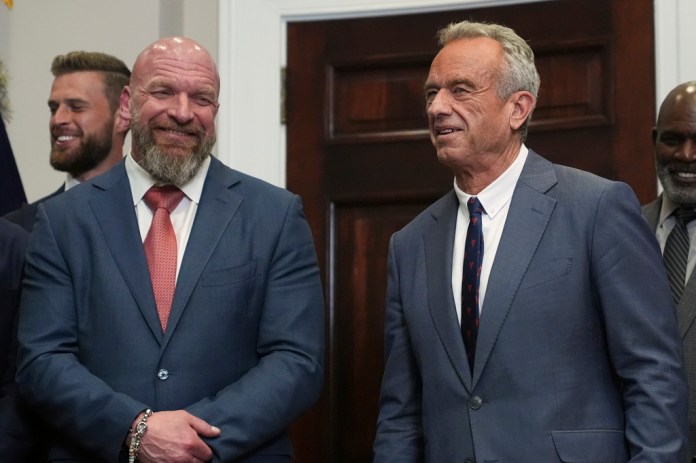 RFK Jr. hails ‘inspiring’ WWE wrestlers during MAHA fitness event