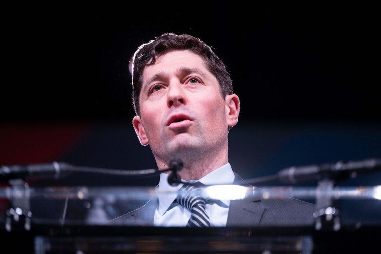 Minneapolis Mayor Jacob Frey speaks during the 94th Winter Meeting of the U.S. Conference of Mayors, Thursday, Jan. 29, 2026 in Washington. (AP Photo/Kevin Wolf)