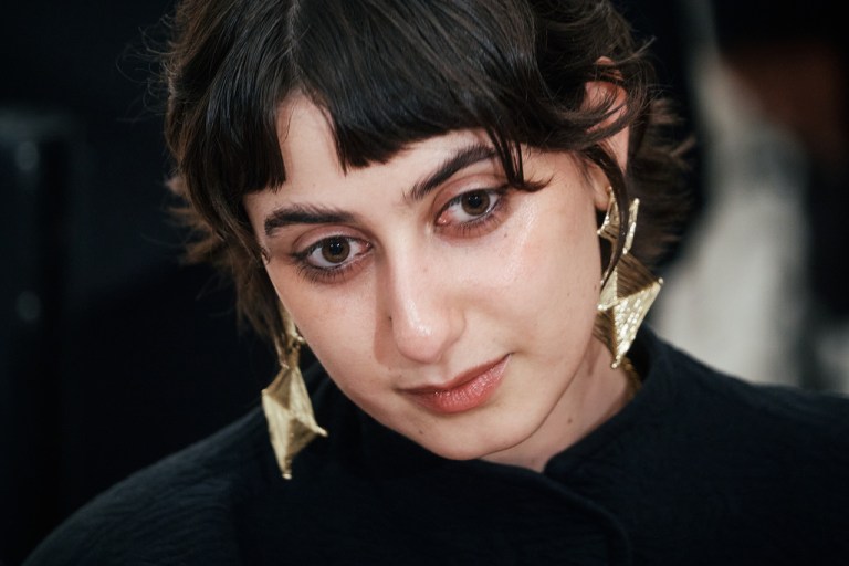 Rama Duwaji, wife of New York City Mayor Zohran Mamdani, listens to a guests during a Ramadan iftar meal at the Museum of the City of New York on Thursday, March 12, 2026, in New York. (AP Photo/Andres Kudacki)