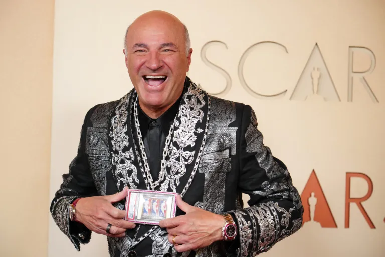 Kevin O'Leary arrives at the Oscars on Sunday, March 15, 2026, at the Dolby Theatre in Los Angeles. (Photo by Jordan Strauss/Invision/AP)