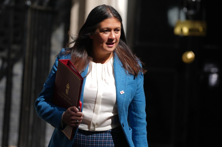 Secretary of State for Culture, Media and Sport Lisa Nandy leaves after a cabinet meeting in Downing Street, London, Tuesday, May 12, 2026.
