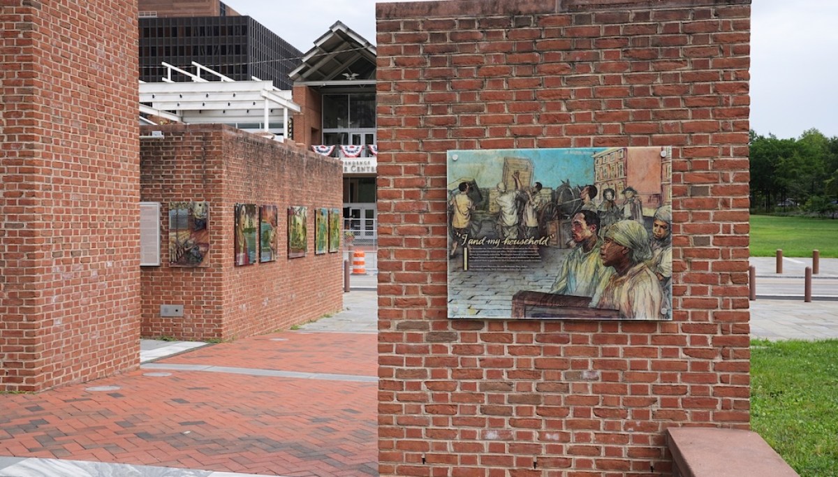 Cover image for Court examines Philadelphia's authority to make government keep slave exhibits