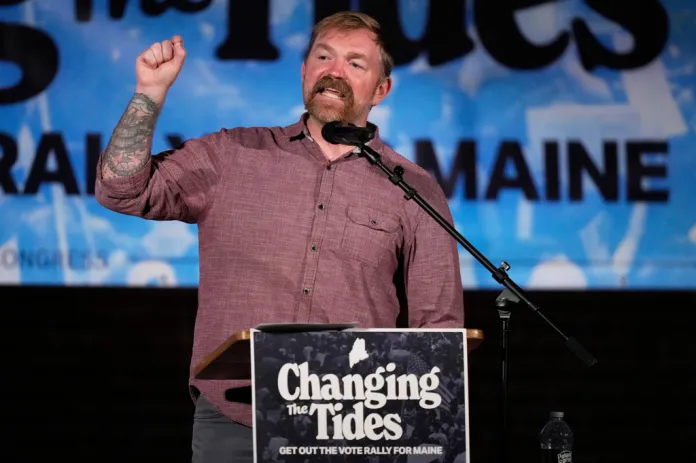 Platner shrugs off mounting controversies as ‘politically motivated’ and ‘false’ at rally