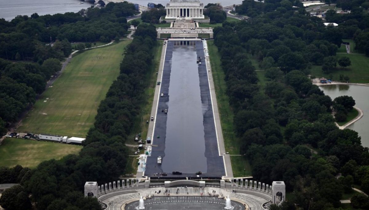 Trump hails Lincoln Memorial Reflecting Pool work as 'complete'