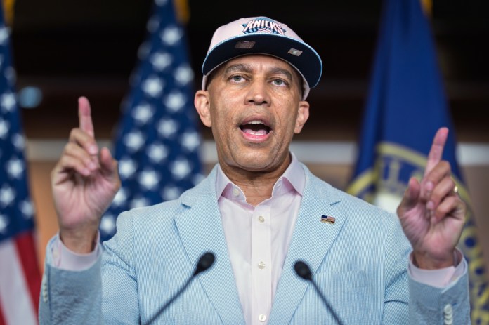 Jeffries slams Trump for bringing ‘MAGA circus’ into town for Knicks game