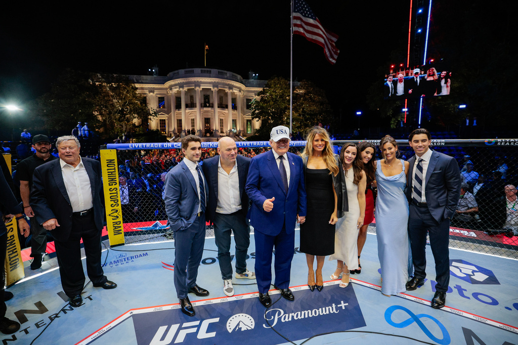 Here’s who attended the UFC Freedom 250 cage match