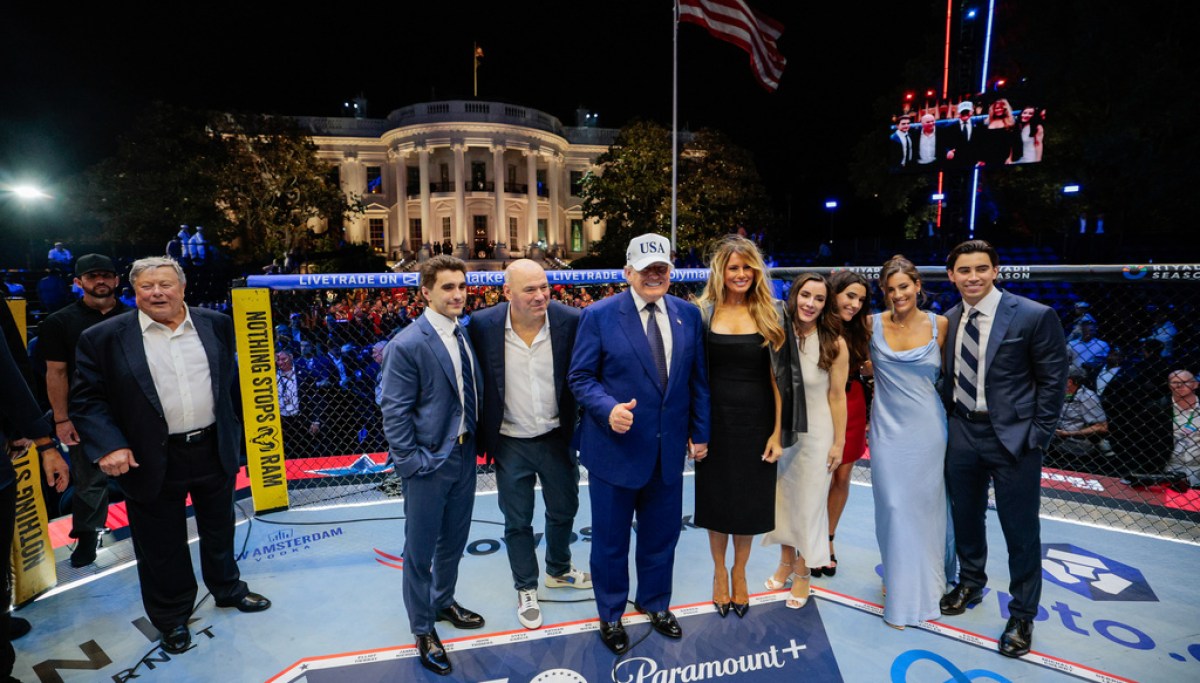 Here’s who attended the UFC Freedom 250 cage match