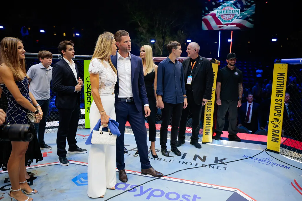 Trump family at UFC Freedom 250