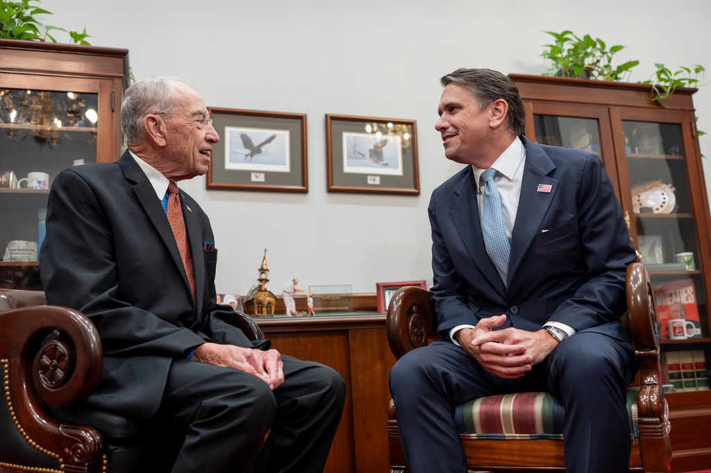 Blanche meets with Grassley as he looks to secure attorney general confirmation