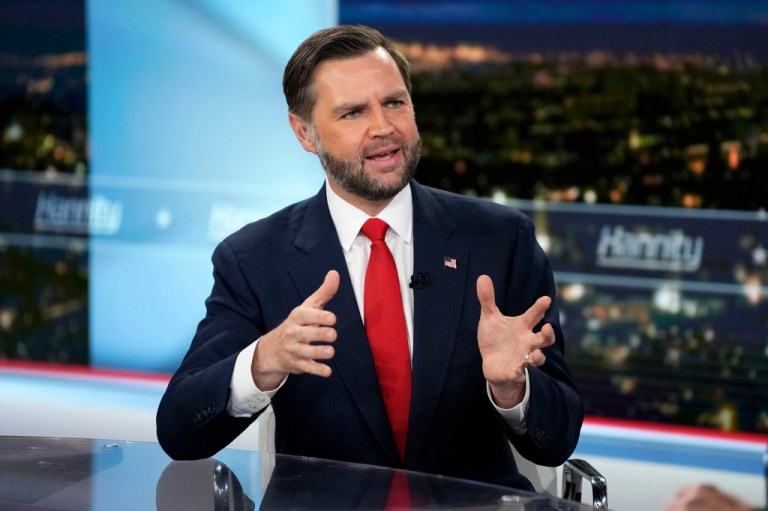 Vice President JD Vance appears on 