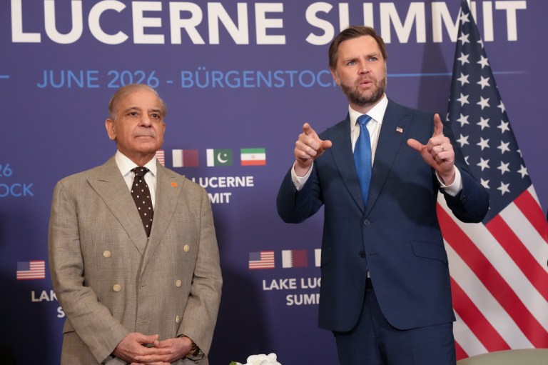JD Vance in Switzerland for negotiations with Iran.