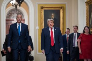 Senate GOP tries to mend fences with Trump after heated lunch
