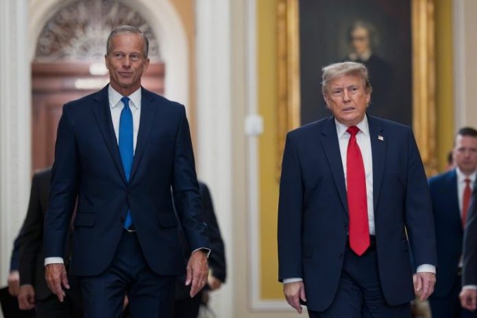 Senate GOP tries to mend fences with Trump after heated lunch