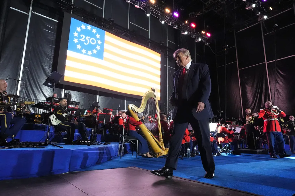 Trump claims he drew at least 45,000 people to his America 250 rally