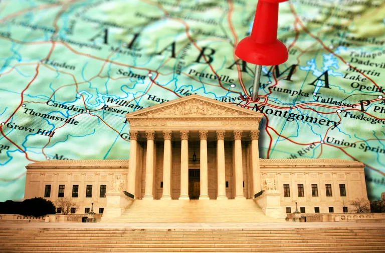 Alabama map supreme court redistricting GOP