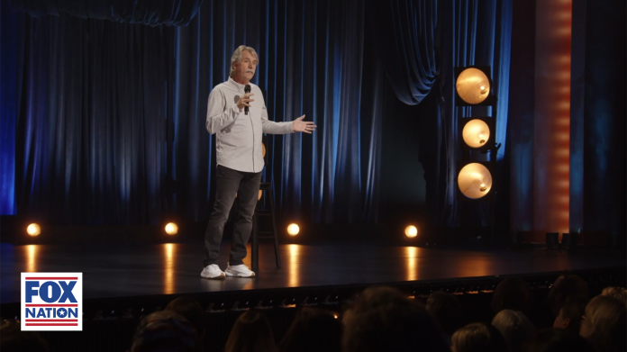 Jeff Foxworthy performs his new comedy special, “The Joke’s On Me," on Fox News's streaming service FOX Nation. (Credit: FOX Nation)