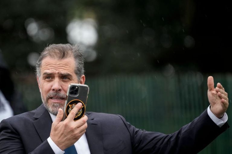 Hunter Biden, son of U.S. President Joe Biden, attends the Easter Egg Roll on the South Lawn of the White House on April 18, 2022 in Washington, DC. The Easter Egg Roll tradition returns this year after being cancelled in 2020 and 2021 due to the COVID-19 pandemic. (Photo by Drew Angerer/Getty Images)