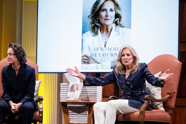 Jill Biden skirts substance for softballs as birthday book tour comes to DC