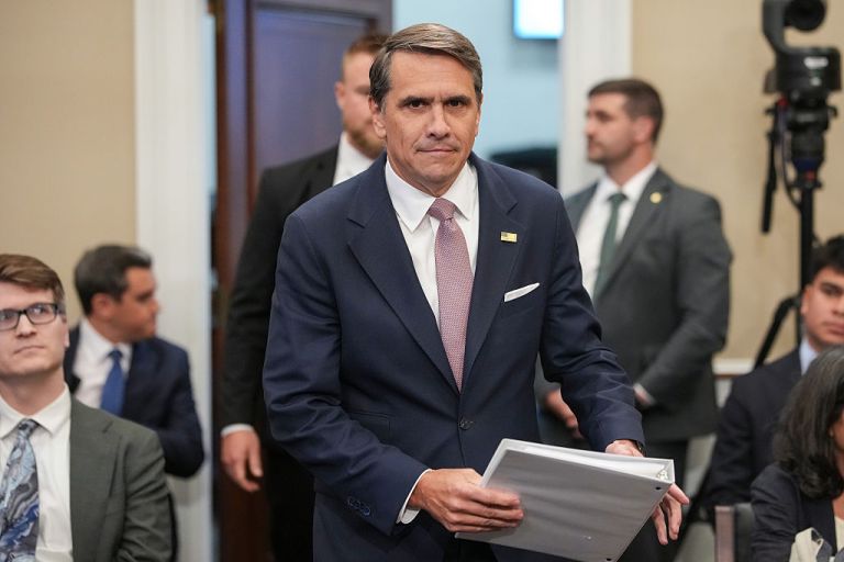 Acting U.S. Attorney General Todd Blanche testifies during a House Committee on Appropriations, Subcommittee on Commerce, Justice, Science, and Related Agencies hearing