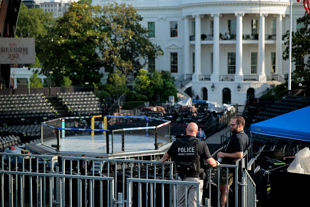 Inside ‘the claw’: UFC Freedom 250 shows off its White House stage days before big fight