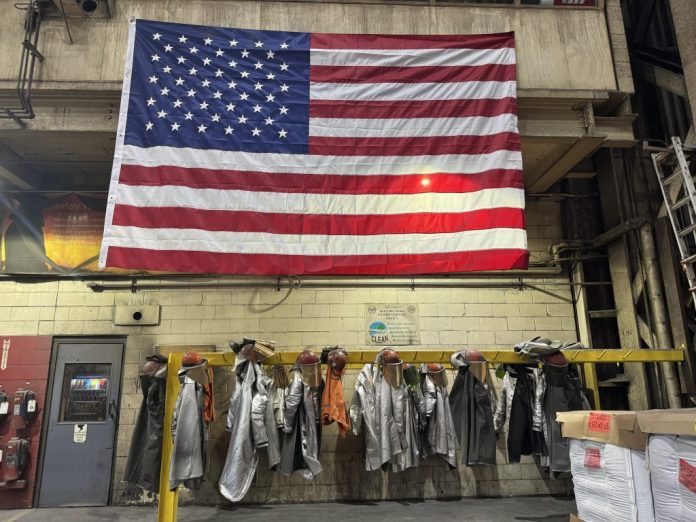 BRADDOCK, Pennsylvania — The Edgar Thompson works part of U.S. Steel, where most of the workers are skilled tradesmen all making the products that make the lives of the public better, from defense, to our appliances to our automobiles to our electronics. (Photo by Salena Zito)