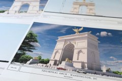 Trump’s plan for a triumphal arch in DC wins early approval from a key federal agency
