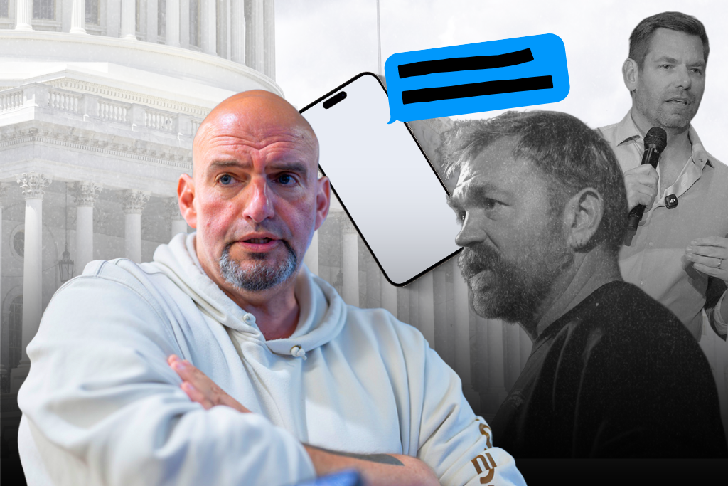 Fetterman compares Platner’s sexting scandal to Eric Swalwell