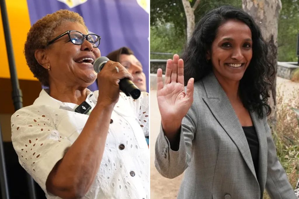 Bass and Raman clash over homelessness, public safety, and Hollywood in heated Los Angeles mayoral debate