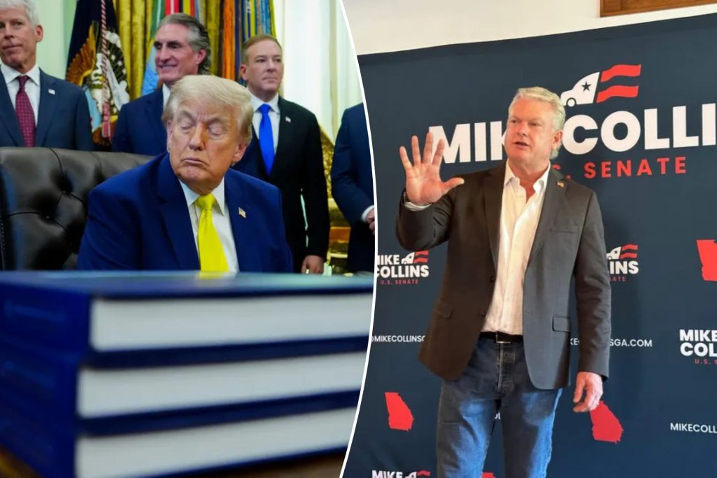 Trump endorses Mike Collins in Georgia Senate race ahead of GOP runoff