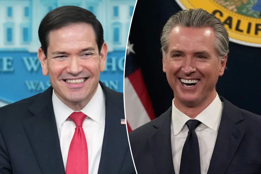 Rubio and Newsom set to meet at US-Paraguay World Cup game