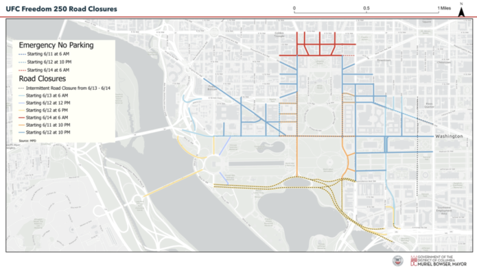 road closure map
