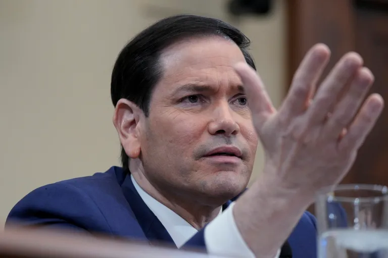 Secretary of State Marco Rubio speaks during a House Committee on Foreign Affairs hearing.