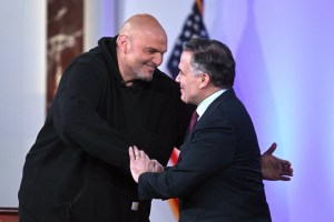 Fetterman and McCormick launch joint fundraiser as Democrat’s support wanes in his party