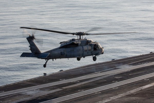 Navy searching for one crew member of helicopter that conducted emergency landing in Arabian Sea